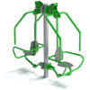 Buitenfitnesstoestel voor mindervaliden Double Chest Press 4 Chest press gehandicapten 1